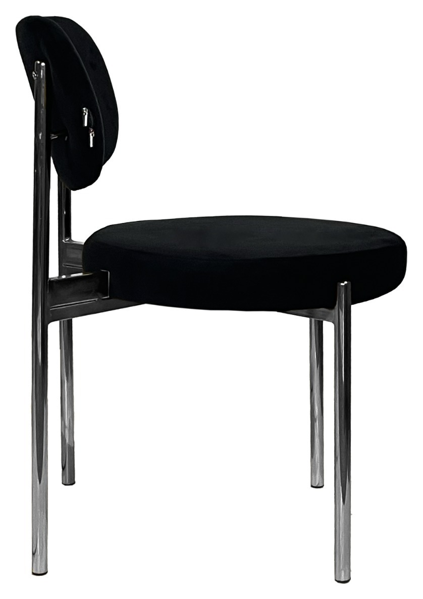 Стул Модерн Серебро, Черная ночь