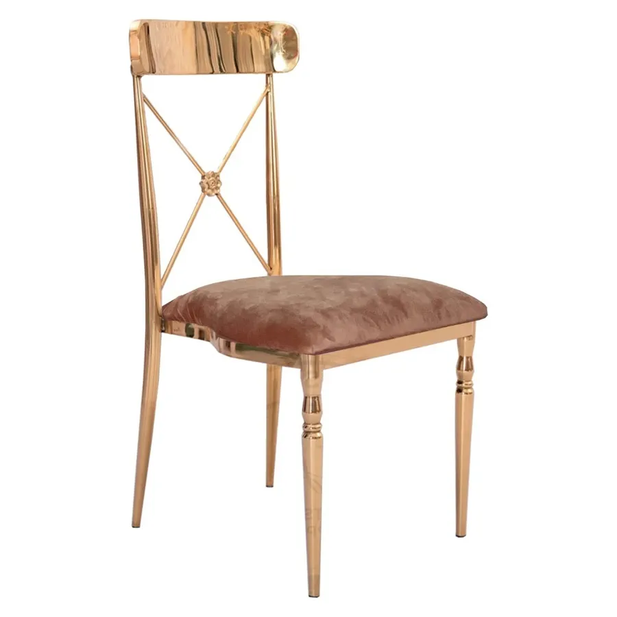 Стул Адлер, велюр, пыльная роза - Фото миниатюра 1