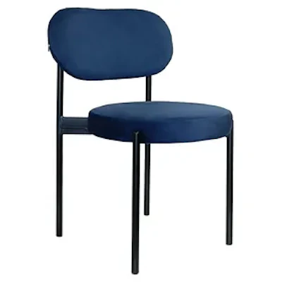 Стул Модерн Черный, Глубокий синий