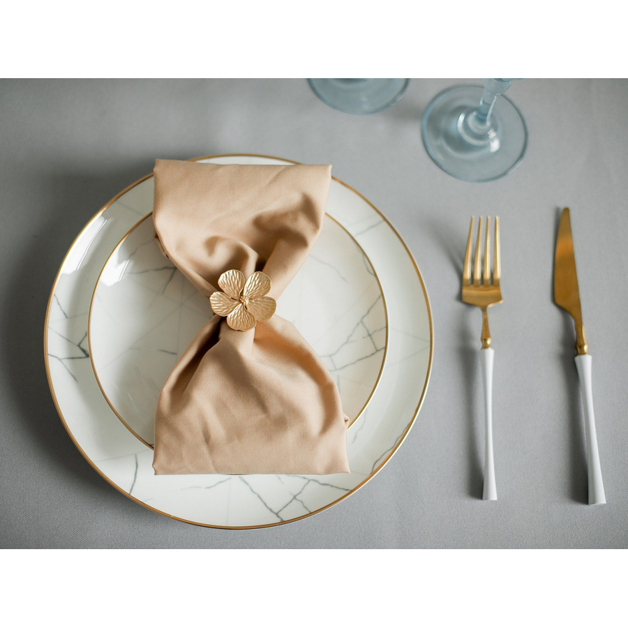 Кольцо для салфетки Золотой цветок - Фото миниатюра 3