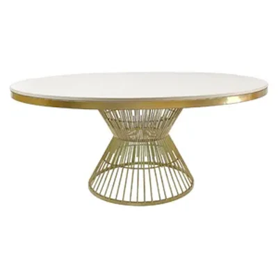 Стол Де Марко с белой столешницей белый МДФ