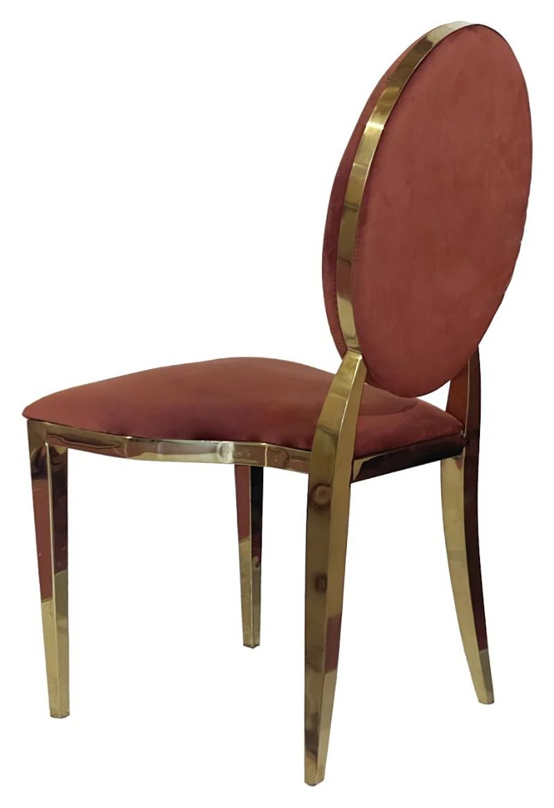 Стул Вашингтон Золото, велюр терракотовый