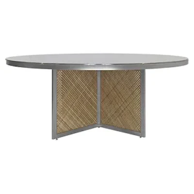 Cтол Корнерс Конфесса круглый, зеркало+перекрас металла в любой цвет - изображение 1