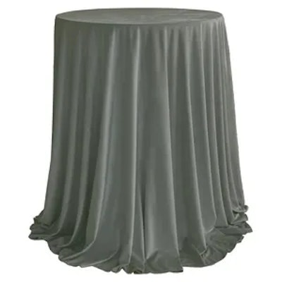 Комплект Стол коктейльный Тавола + скатерть велюр эвкалипт