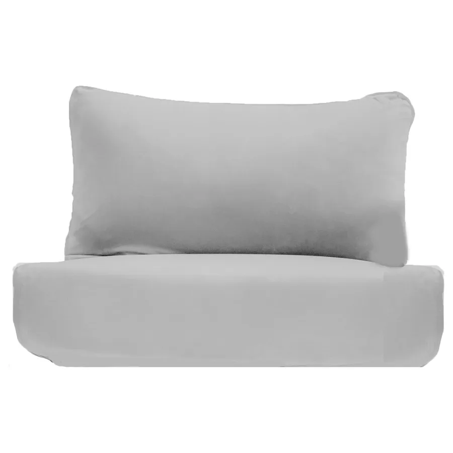 Комплект сидение+спинка Хагги (серый, эко-кожа) - Фото миниатюра 1