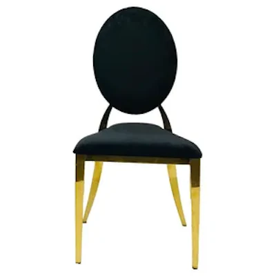 Стул Вашингтон Золото, велюр черный - изображение 3