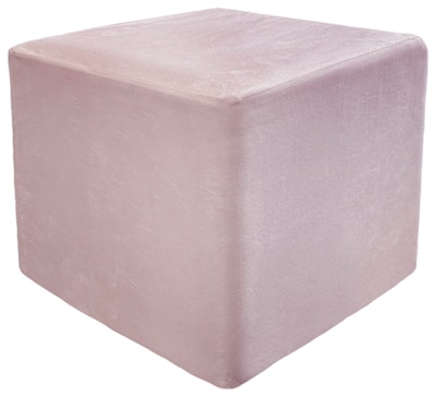 Пуф квадратный Точка, велюр, Лайт Пинк