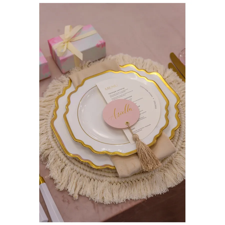 Подтарельник плетеный Макраме - Фото миниатюра 5