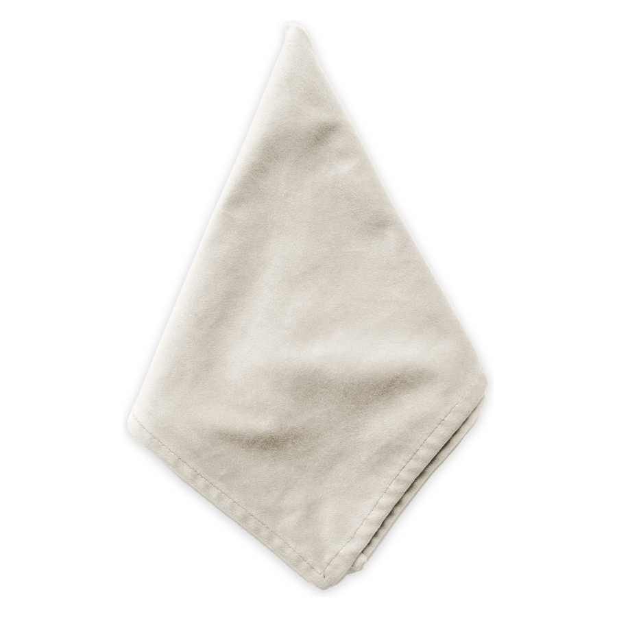 Салфетка велюр, кремовый бисквит - Фото миниатюра 1