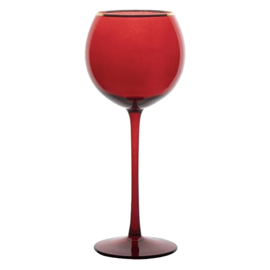 Бокал Сирен С рубиновый с золотой каймой - Фото миниатюра 1