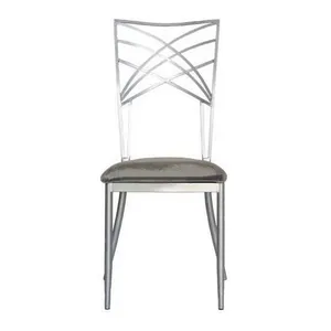 Стул Хамелеон, серебряный (велюр), серый - Фото 3