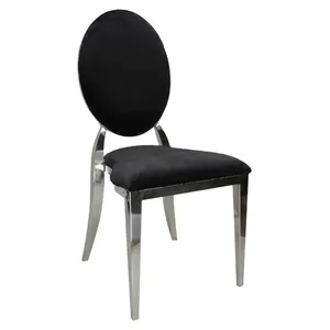 Стул Вашингтон Серебро, велюр черный