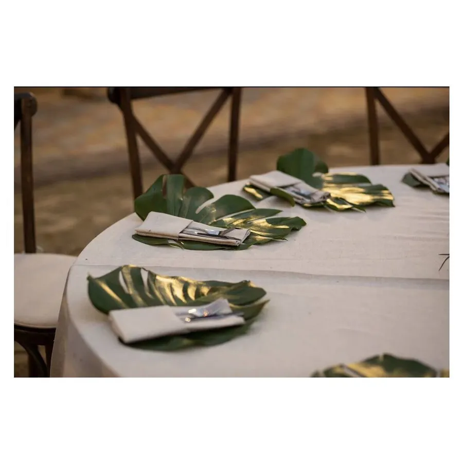 Салфетка лен, Камелия  - Фото миниатюра 4