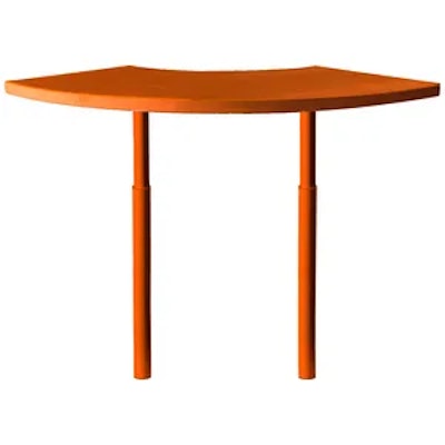 Стол коктейльный Твист Змейка С, Тыквенный тарт + Терракотовый (телескопические ноги) - изображение 2