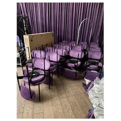Стул Модерн Черный, Таинственный фиолетовый - изображение 2