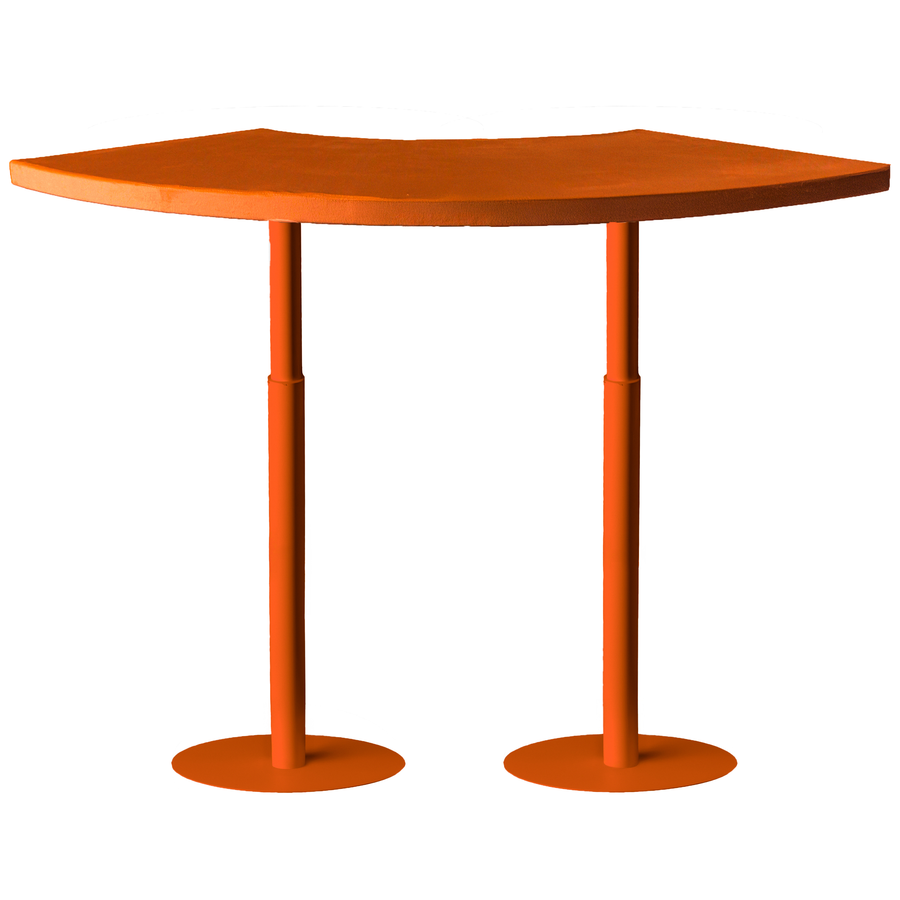 Стол коктейльный Твист Змейка С, Тыквенный тарт + Терракотовый (телескопические ноги) - Фото миниатюра 1