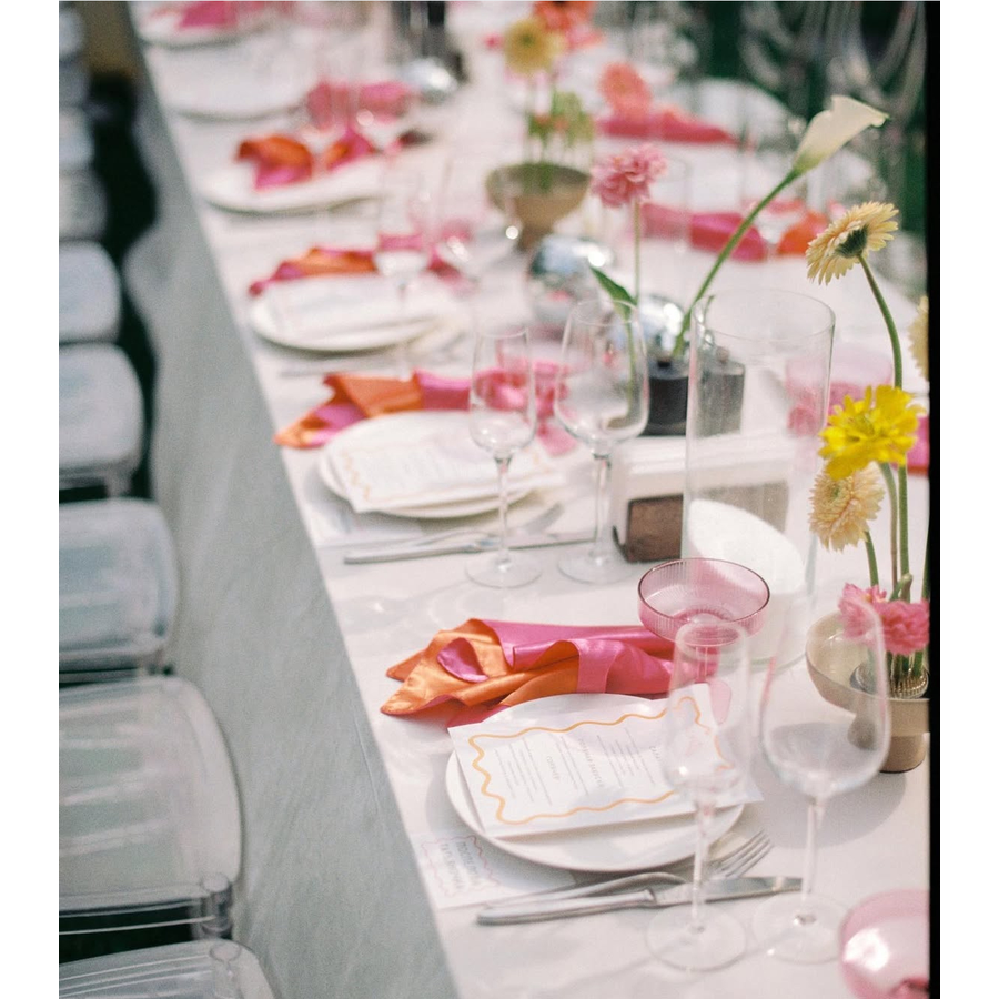 Салфетка двухсторонняя Кручу-верчу, Фифочка, оранжево-фуксиевая - Фото миниатюра 5