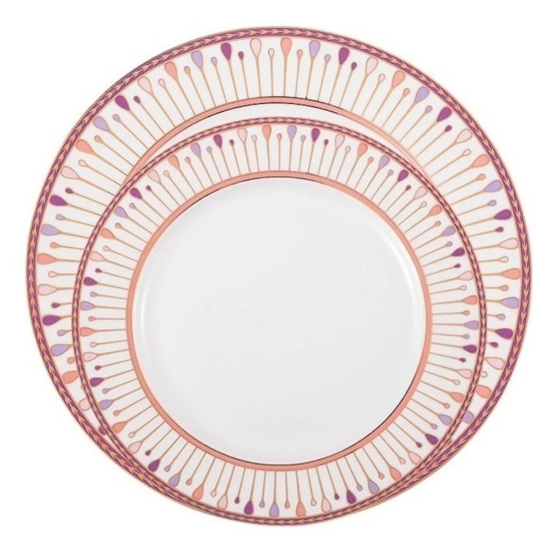 Тарелка Паттерн Розовый М