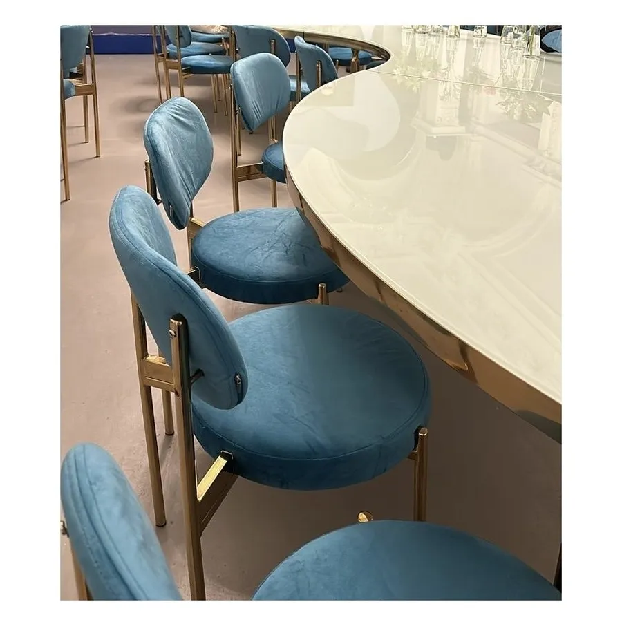 Стул Модерн Золото, Морская волна - Фото миниатюра 6