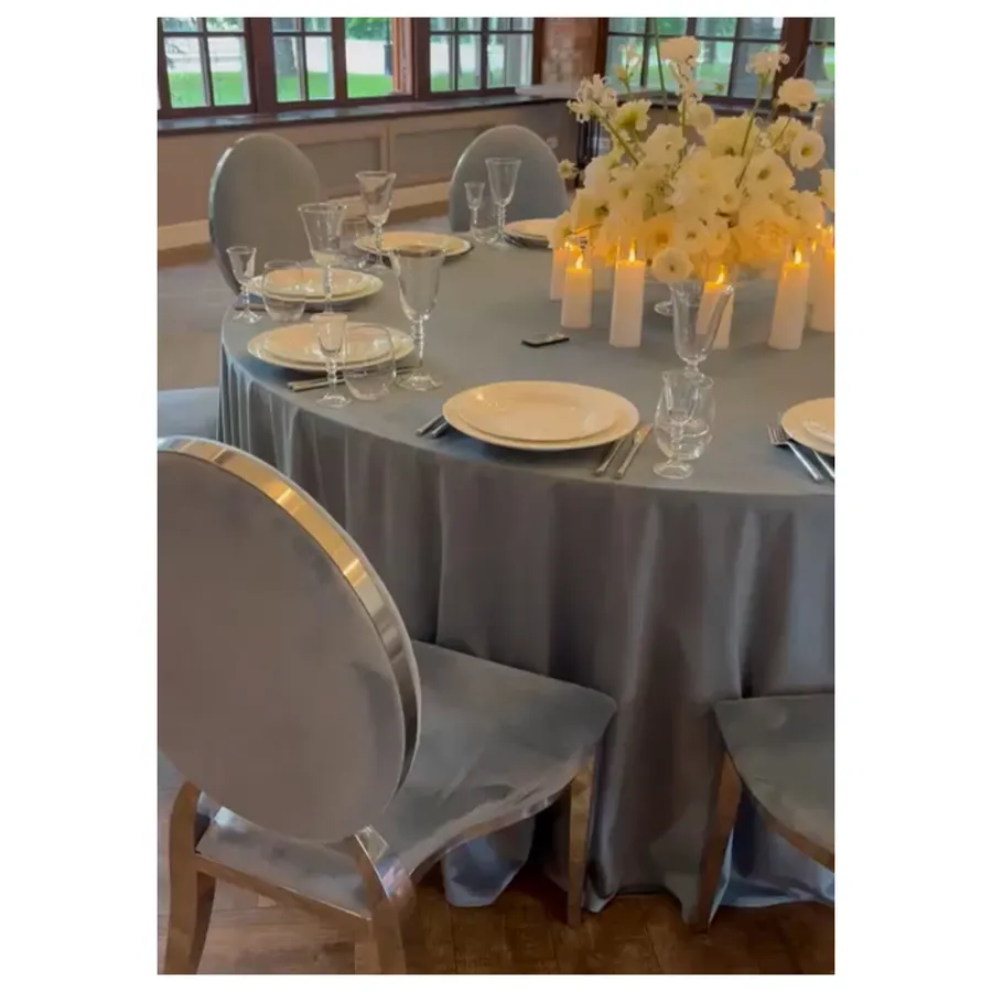 Стул Вашингтон Серебро, велюр серо-голубой - Фото миниатюра 5