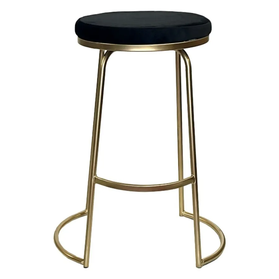 Стул барный Модерн Сэддл Черная ночь (любой оттенок каркаса) - Фото миниатюра 1