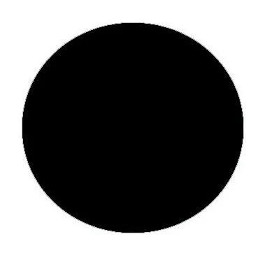 Чехол на круглый пуф, черный