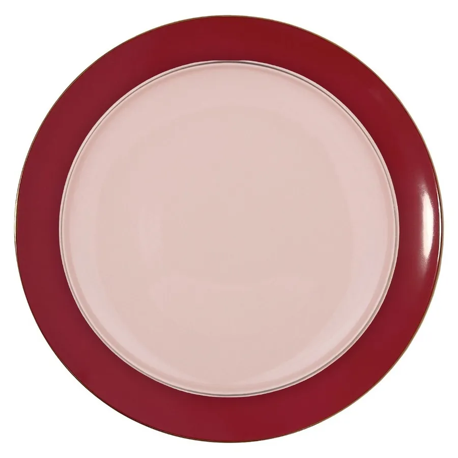 Сет тарелок ПИНТОН Бранатовый Граслет С и М - Фото миниатюра 1