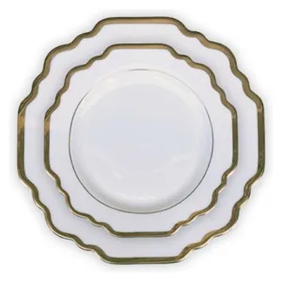 Сет порционных тарелок Анна, 27 и 23см диаметр