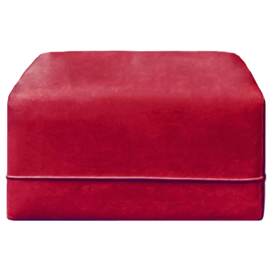 Пуф Кручу-верчу Квадрат Малиново-красный - Фото миниатюра 1