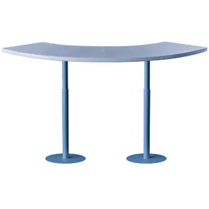 Стол коктейльный Твист Змейка М, Черничный йогурт + серо-голубой (телескопические ноги) - изображение 1