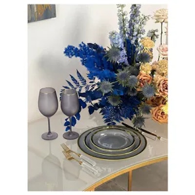 Столовые приборы Призм прозрачно-золотые, сет 4 предмета - изображение 3