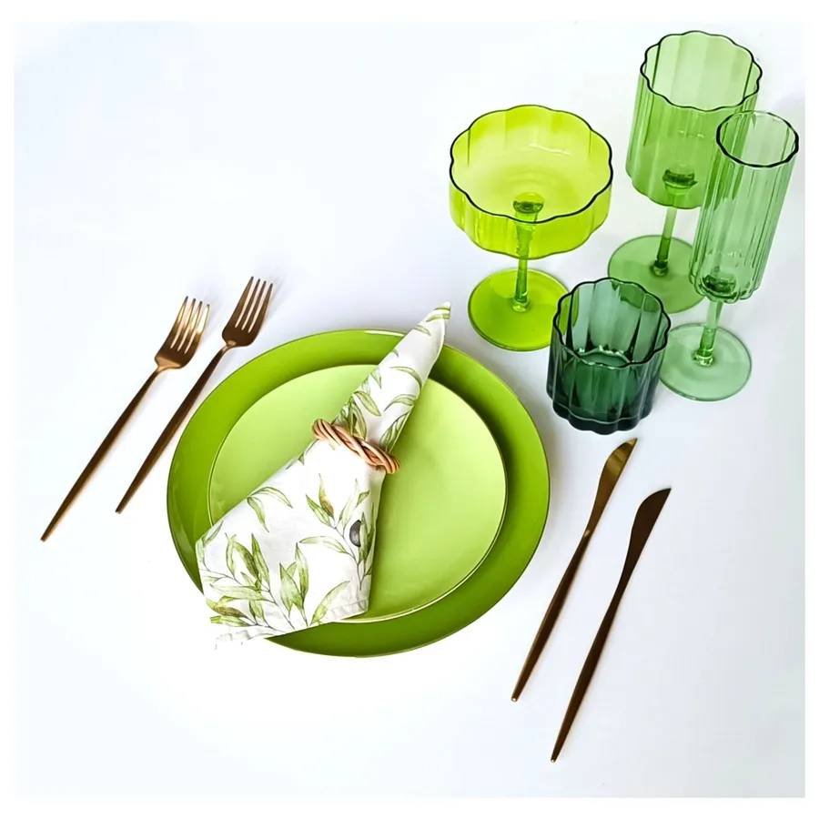 Сет бокалов Сквош Этюд в зеленом - Фото миниатюра 2