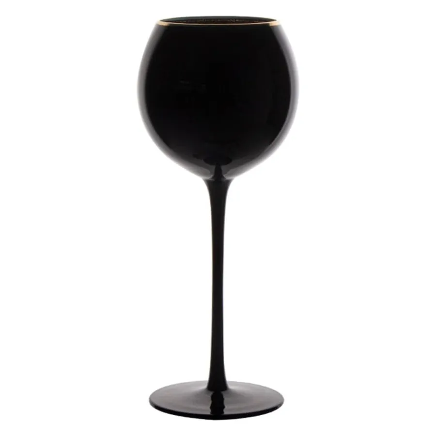 Бокал Сирен С нуар с золотой каймой - Фото миниатюра 1