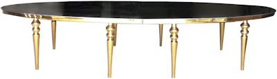 Стол Овал Золото-400 (темное зеркало)