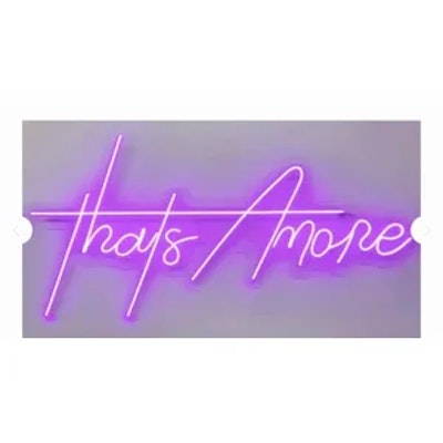 Неоновая надпись "Затс Амор", розовая - изображение 2