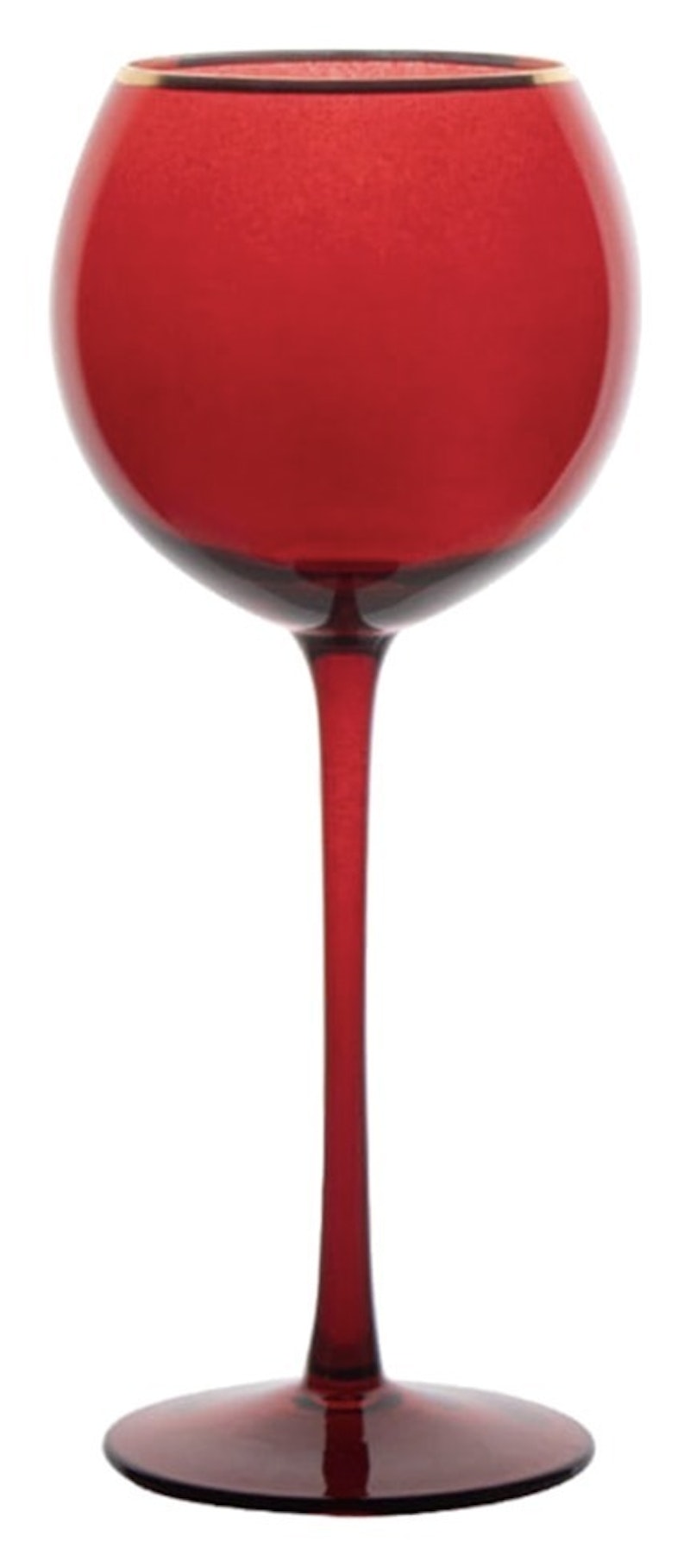 Бокал Сирен Л рубиновый с золотой каймой