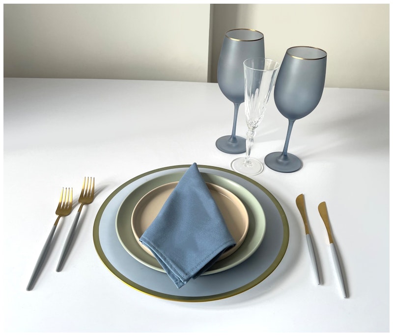 Сет матовых бокалов Лоллипоп Голубика