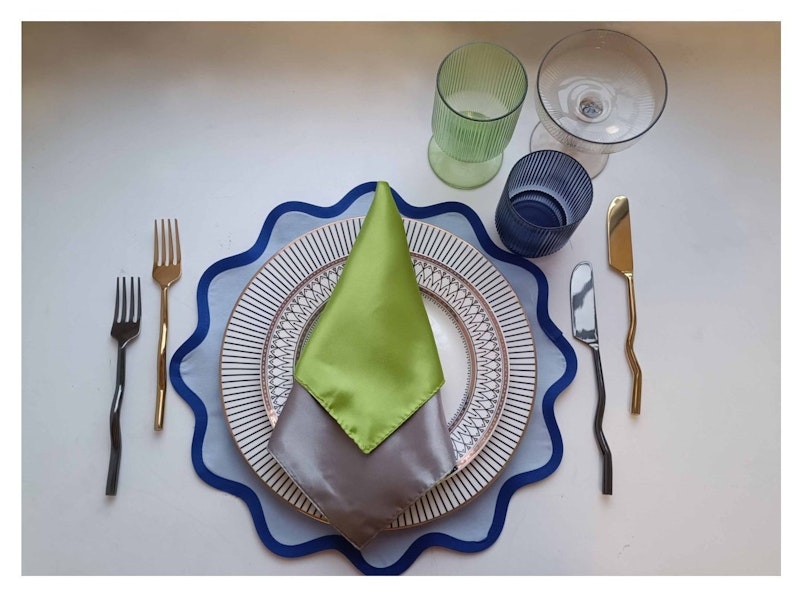 Столовые приборы Сквош Золото, сет 4 предмета