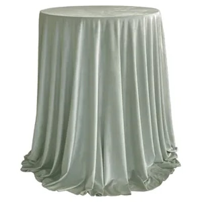 Комплект Стол коктейльный Тавола + скатерть велюр шалфей