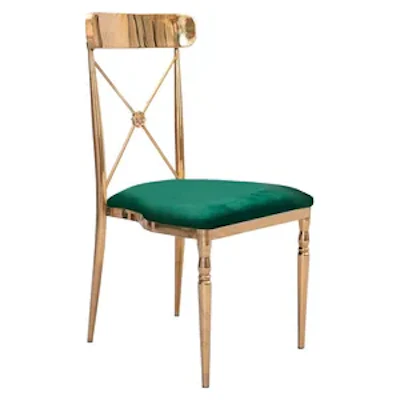 Стул Адлер, велюр, изумрудный