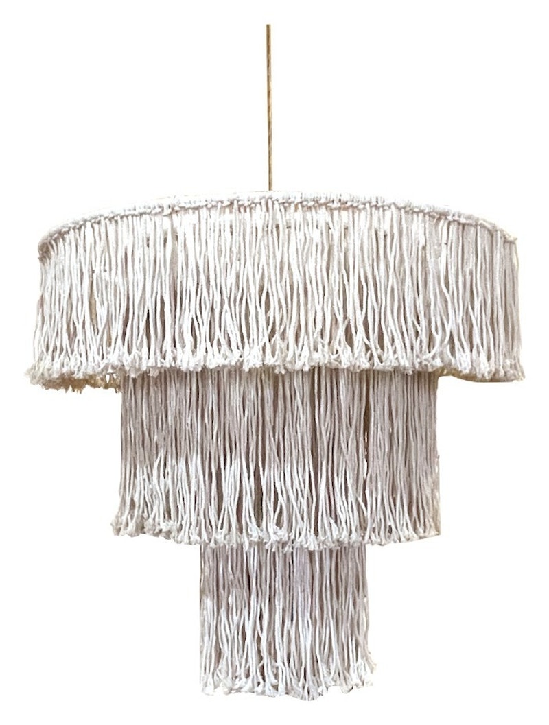 Люстра декоративная макраме, без освещения, Нудлз Л