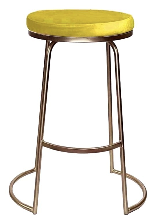 Стул барный Модерн Сэддл Желтая субмарина (любой оттенок каркаса)