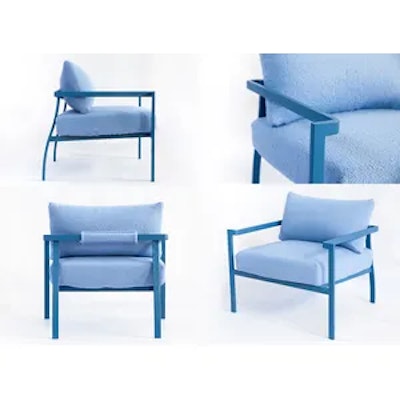 Кресло Хагги, Черничный йогурт + Голубой Тедди - изображение 2