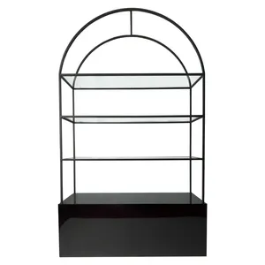 Стеллаж Арчи Черный+ Черная тумба - Фото 1