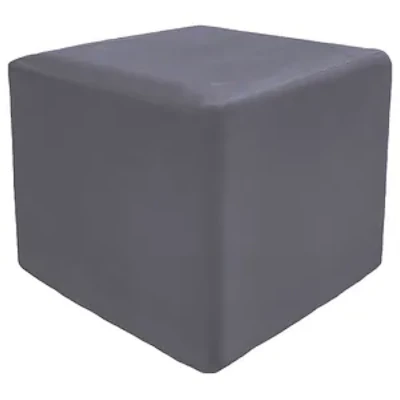 Пуф квадратный Точка, велюр, Графит