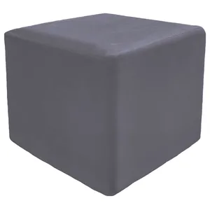 Пуф квадратный Точка, велюр, Графит