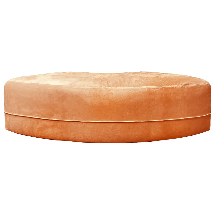 Пуф Кручу-верчу Змейка Выпуклый Игривый Персик - Фото миниатюра 1