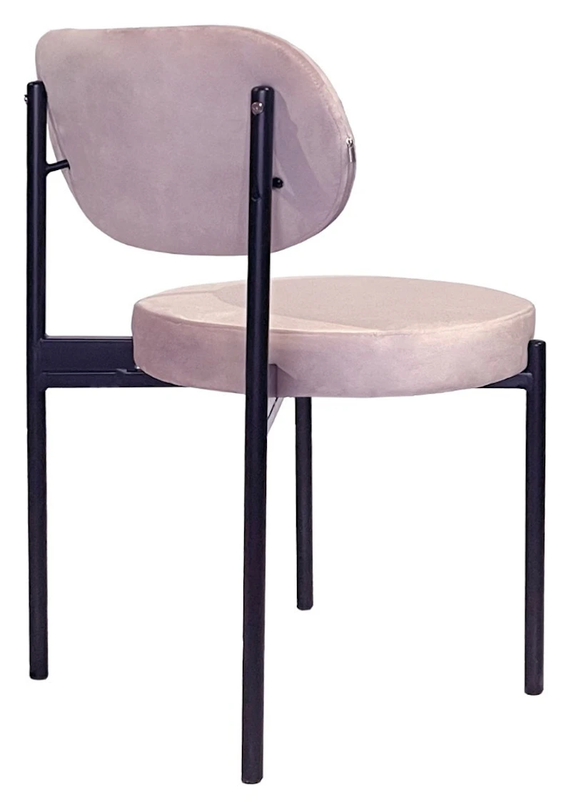Стул Модерн Черный, Розовый кварц