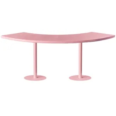 Стол коктейльный Твист Змейка М, Розовая помада + Куколка (телескопические ноги) - изображение 3