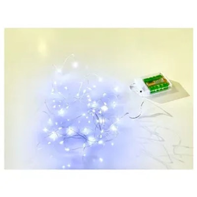 Гирлянда-нить холодный свет 3 м на батарейках